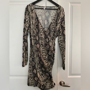Beautiful Snake Print Dress